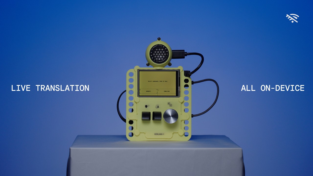 Gemma Translator: offline DIY translation device built with Gemma 4 + Antigravity