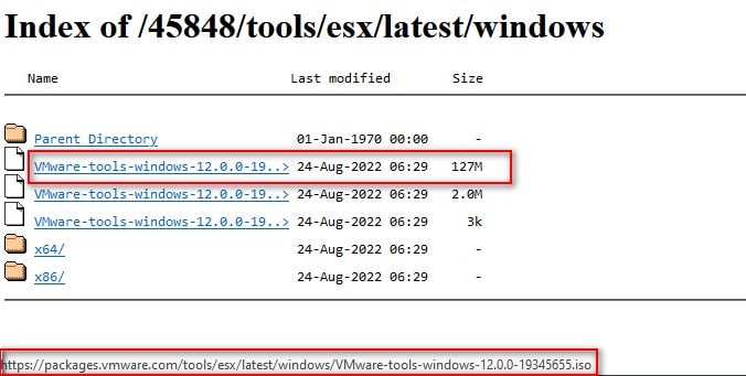 How to download all versions of VMware Tools | archivo iso