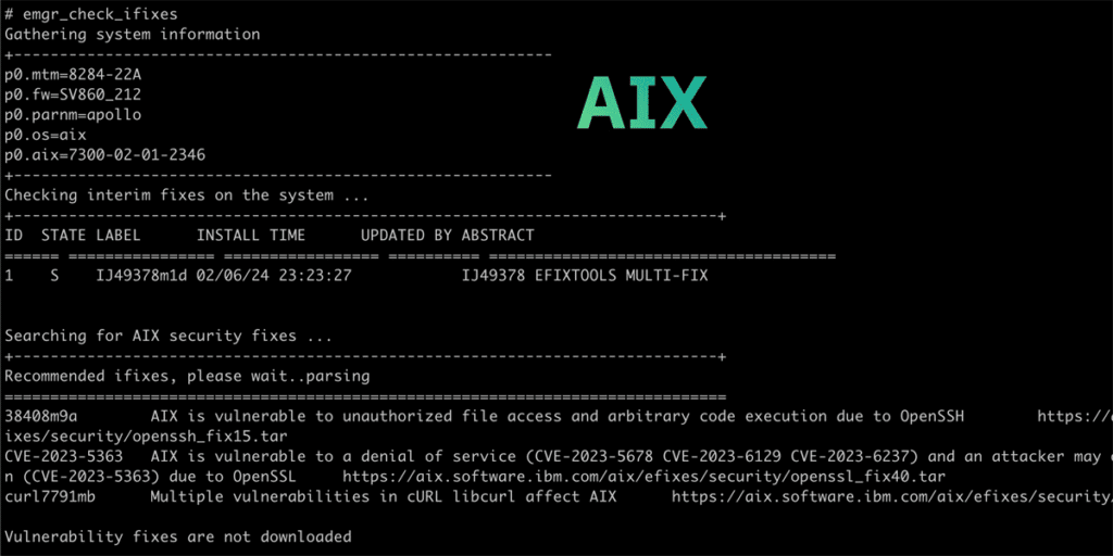 Certified UNIX Operating Systems: Exploring the Pillars of Modern Computing | IBM AIX screenshot