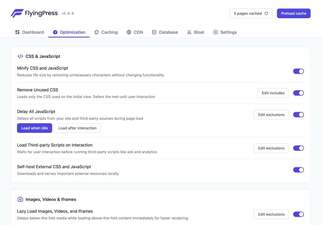 FlyingPress Launches Version 5: Smarter, Faster WordPress Optimization from the Cloud | flyingpress 5 wpdirecto