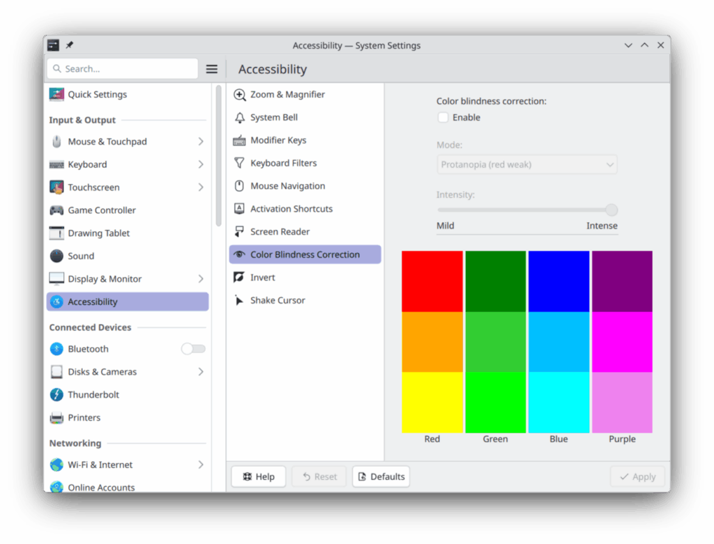 Plasma 6.5: KDE’s most polished release doubles down on fluidity, accessibility and the power of small fixes | kde 6 5 linux System setting color blind