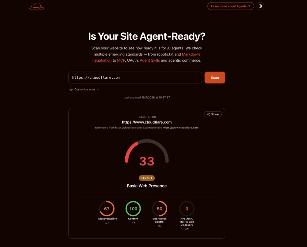 Cloudflare makes its move with Agent Readiness, but AgentReady.md is more convincing for devs and sysadmins | is agent ready cloudflare